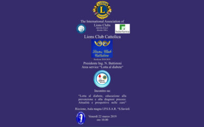 Lotta al Diabete – LC Cattolica, 22 marzo