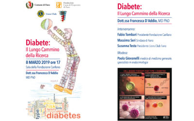 Diabete: il lungo cammino della ricerca – LC Fano, 9 marzo