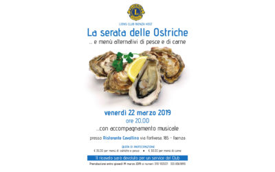 La serata delle ostriche – LC Faenza Host, 22 marzo