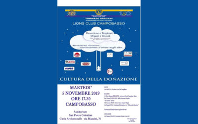 Cultura della donazione – LC Campobasso, 5 novembre