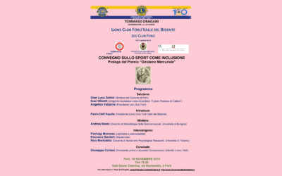 Sport come inclusione – LC Valle del Bidente e Leo Club Forlì, 16 novembre