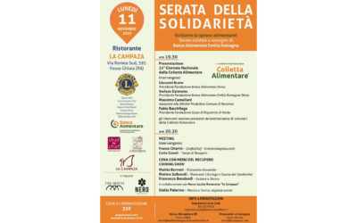 Serata della solidarietà – LC Ravenna Host, 11 novembre