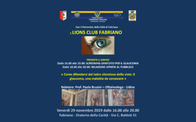 Screening glaucoma – LC Fabriano, 29 novembre