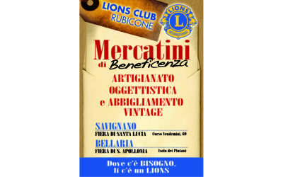 Mercatini di beneficenza – LC Rubicone, 13 dicembre