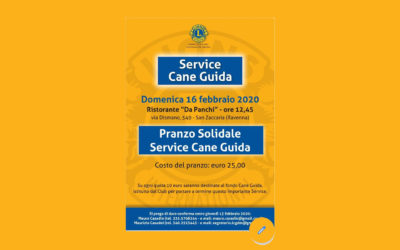 Service cane guida – LC Forlì Giovanni de Medici, 16 febbraio 2020