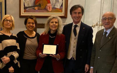 Targa alla Dott. Melucci – LC di Ravenna, febbraio 2020