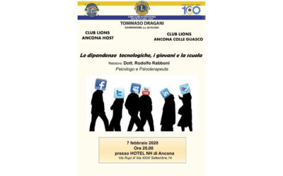 Le dipendenze tecnologiche, i giovani e la scuola – LC di Ancona, 7 febbraio 2020