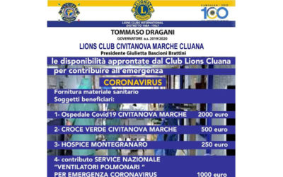 Service del LC Civitanova Marche Cluana, 8 aprile 2020