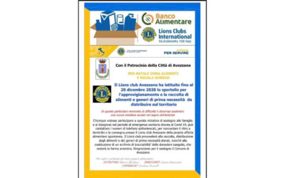 Raccolta alimenti e Service del LC Avezzano, 23 dicembre 2020
