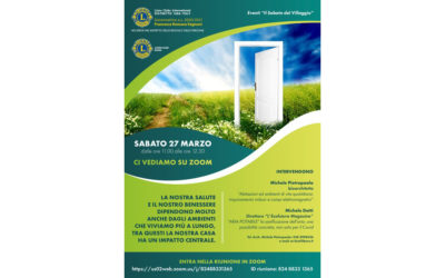 Il benessere dall’ambiente in cui viviamo per la serie “Il sabato del villaggio”, 27 marzo 2021