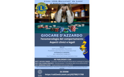 Giocare d’azzardo – LC Cervia Cesenatico Host, 12 maggio 2021