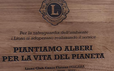 Piantumazione dal parte del LC Pescara Ennio Flaiano, 29 aprile 2021