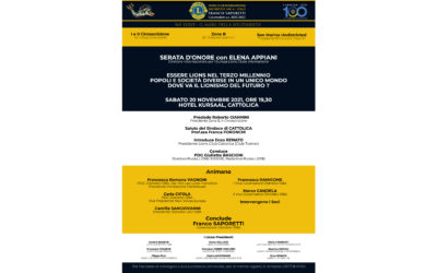Serata d’onora con Elena Appiani – LC Cattolica, 20 novembre 2021