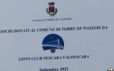 Donazione di giochi al Comune – LC Pescara Valpescara, 28 ottobre 2021