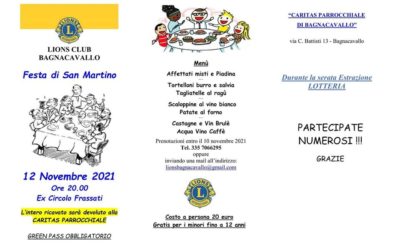 Cena benefica – LC Bagnacavallo, 12 novembre 2021