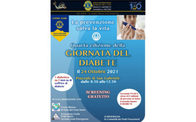 Screening diabete – LC Valle Siciliana Isola del Gran Sasso, 24 ottobre 2021