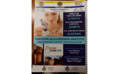 Screening – LC Valle del Senio, 20 e 21 novembre 2021