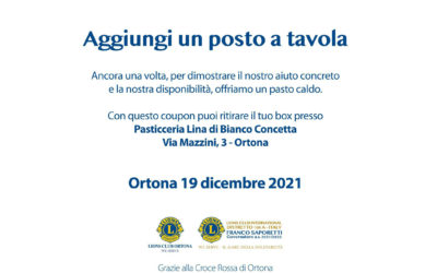 Aggiungi un posto a tavola – LC Ortona, 19 dicembre 2021