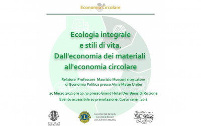 Economia circolare – LC Riccione – LC Valle del Conca – LC Rimini Malatesta, 25 marzo 2022