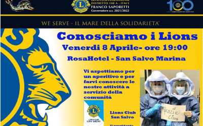 Conosciamo i Lions – LC San Salvo, 8 aprile 2022