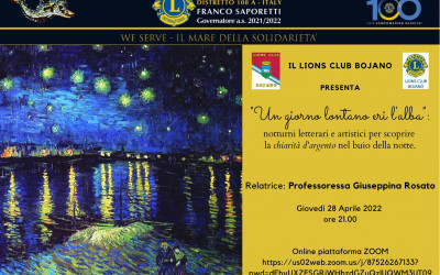 Un giorno lontano er l’alba – LC Bojano, 28 aprile 2022