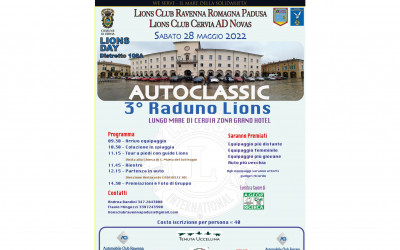 Raduno auto d’epoca – LC Ravenna Romagna Padusa e LC Cervia Ad Novas, 28 maggio 2022