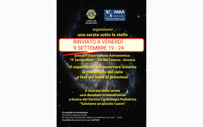 Serata sotto le stelle – LC Ancona Host, 9 settembre 2022