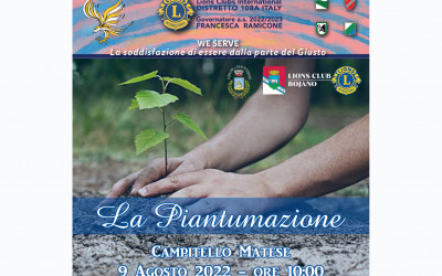 La Piantumazione – LC Bojano, 9 agosto 2022