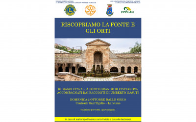 Riscopriamo la fonte e gli orti – LC Lanciano, 2 ottobre 2022