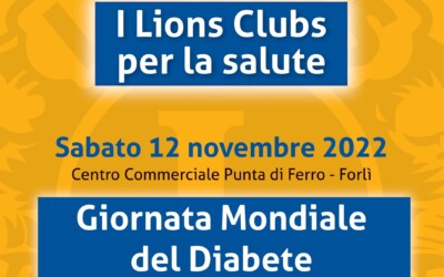 Giornata mondiale del Diabete – 4 LC di Forlì assieme ai Leo, 12 novembre 2022
