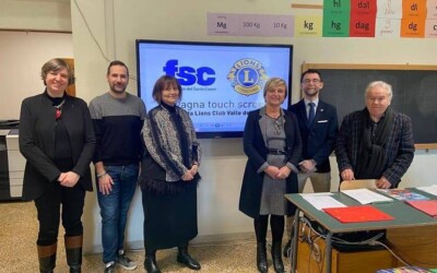 Donazione di un monitor touch screen – LC Valle del Savio, 28 gennaio 2023