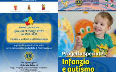 Progetto speciale infanzia e autismo – LC delle Provincie di Macerata, Fermo e Ascoli Piceno, 9 marzo 2023