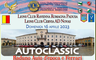 Raduno auto d’epoca – LC Ravenna Romagna Padusa e LC Cervia Ad Novas, 16 aprile 2023