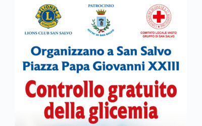 Controllo glicemia – LC San Salvo, 14 maggio 2023