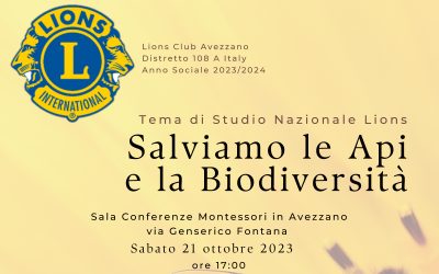 Salviamo le api e la biodiversità – LC Avezzano, 21 ottobre 2023