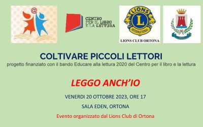 Coltivare piccoli lettori – LC Ortona, 20 ottobre 2023