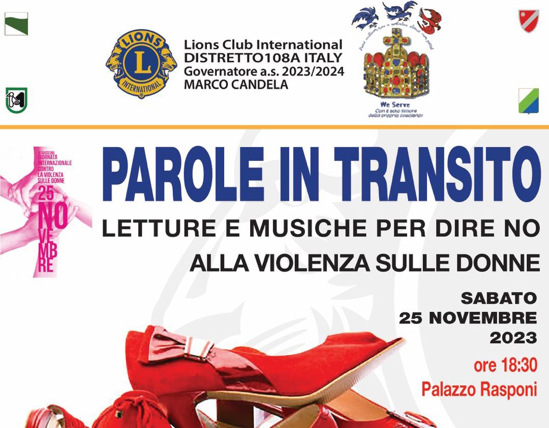 Parole in transito – LC Ravenna Dante Alighieri, 25 novembre 2023
