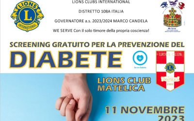 Screening diabete – LC Matelica, 11 novembre 2023
