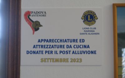 Donazione alla scuola – LC Ravenna Dante Alighieri, 28 ottobre 2023