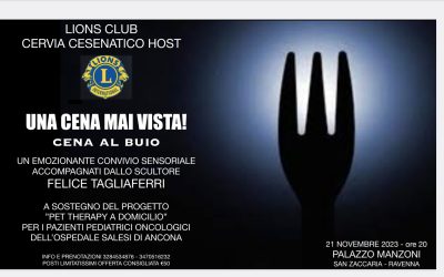 Cena al buio – LC Cervia Cesenatico, 18 novembre 2023