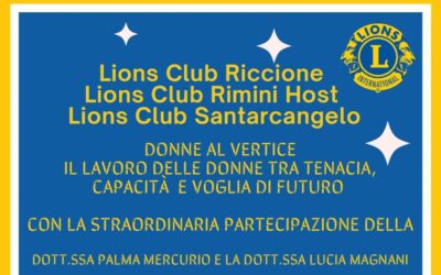 Donne al vertice – LC Rimini Host, LC Santarcangelo, LC Riccione, 23 febbraio 2024