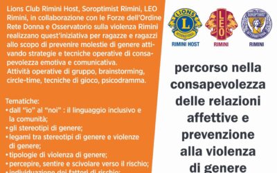 Prevenzione alla violenza di genere – LC Rimini Host, 22 febbraio 2024