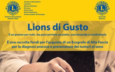 Lions di Gusto – LC Rubicone assieme ai Club della Provincia di Rimini, 7 aprile 2024