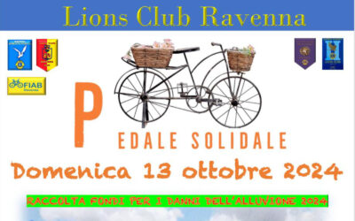 Pedalata Solidale Pro Alluvionati, LC Ravenna Host, Ravenna Bisanzio, Ravenna Dante Alighieri e Ravenna Romagna Padusa, 13 ottobre 2024
