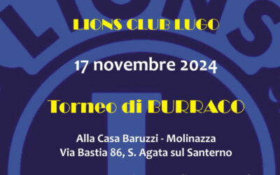 Torneo di Burraco pro Alluvionati, LC Lugo, 17 novembre 2024