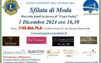 Sfilata di moda – LC Pescara Val Pescara, 1 dicembre 2024