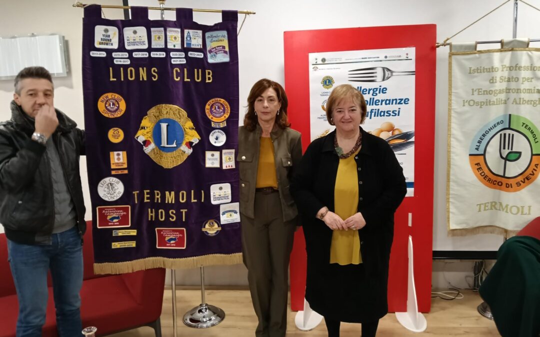 Allergie intolleranze anafilassi – LC Termoli Host, 4 dicembre 2024