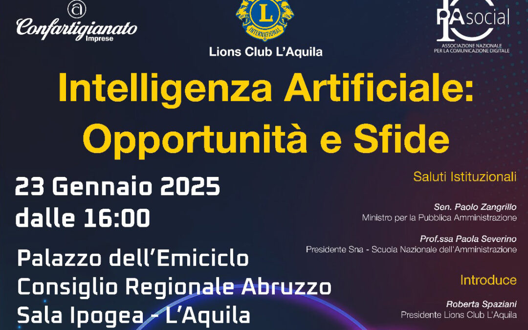 Intelligenza Artificiale – LC L’Aquila, 23 gennaio 2025