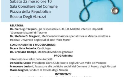 Malattie Infettive – LC Roseto degli Abruzzi Valle del Vomano, 22 marzo 2025