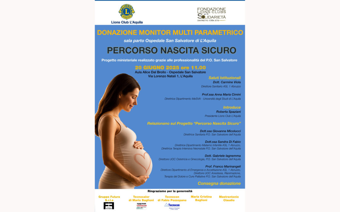 Percorso Nascita Sicuro – LC L’Aquila, 16 giugno 2025